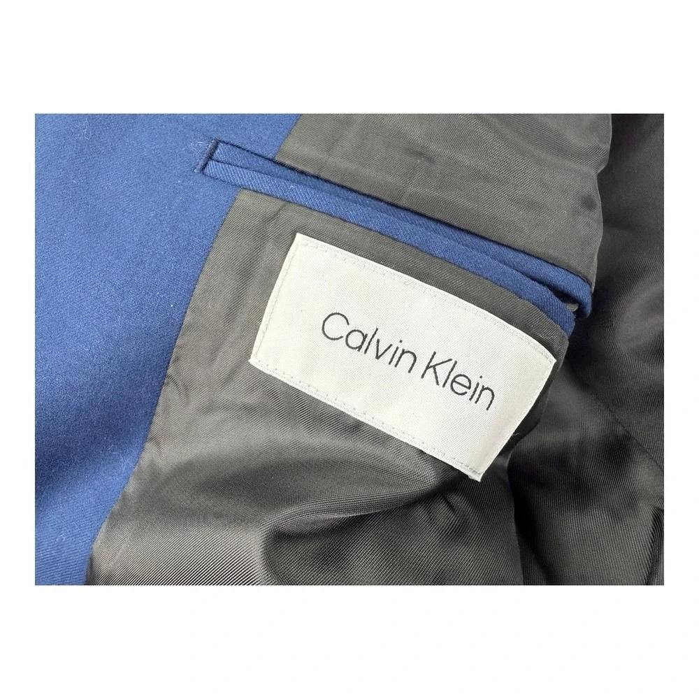 Calvin Klein Youth 16R Blazer Blue 2-Button Peak Lapel‎ Double Vent NWT